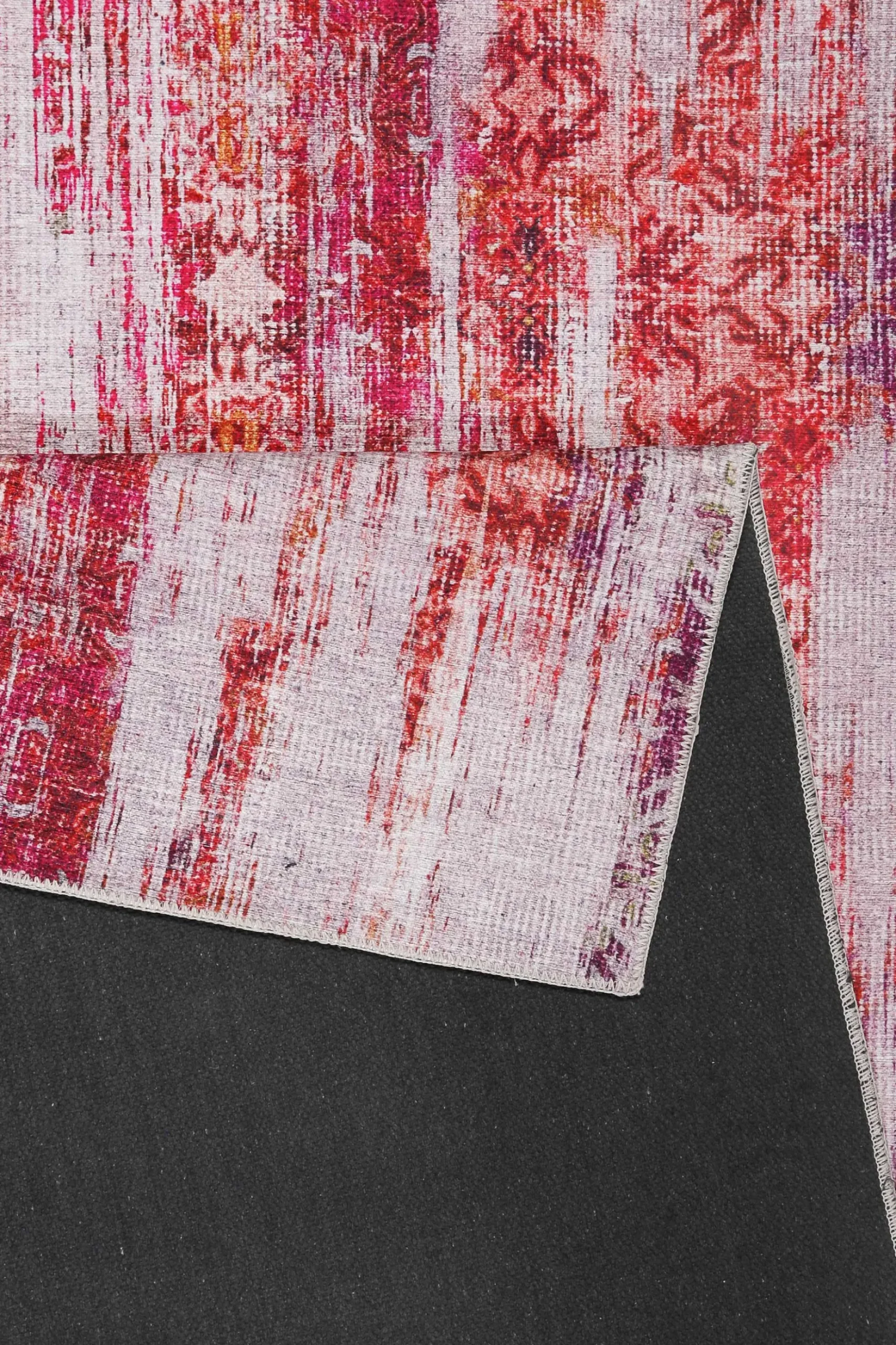 Vintage Teppich Rot Lila Orange Pink "Sunset in Faro" WECONhome