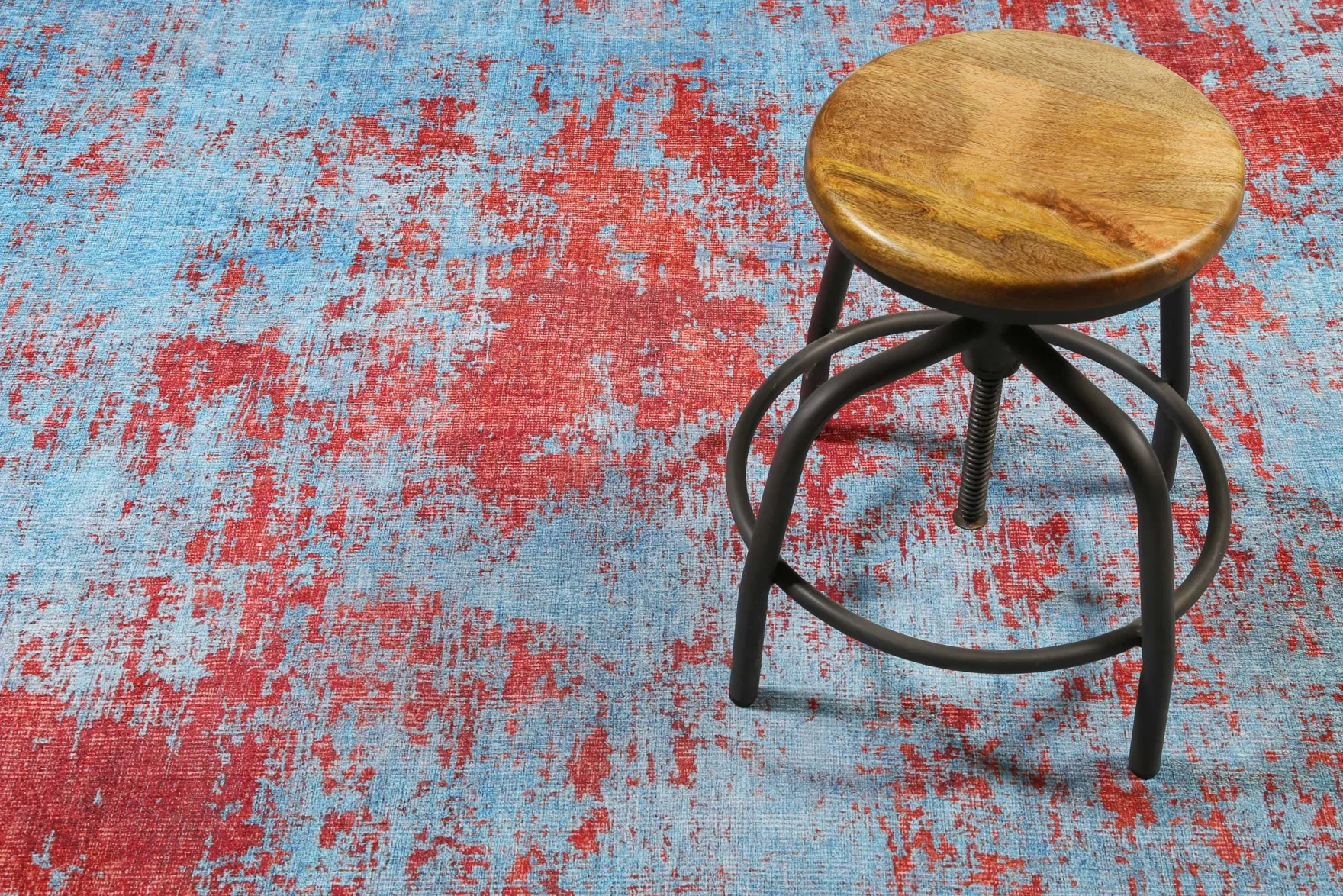 Vintage Teppich Türkis Rost Rot " Hot Spring" WECONhome