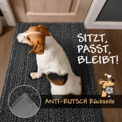 Waschbarer Haustierteppich für Hunde & Katzen Grau "Cooper" carPETS