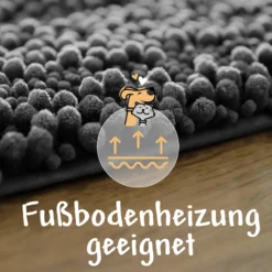 Waschbarer Haustierteppich für Hunde & Katzen Grau