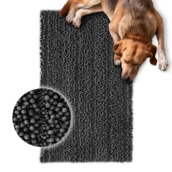 Waschbarer Haustierteppich für Hunde & Katzen Grau