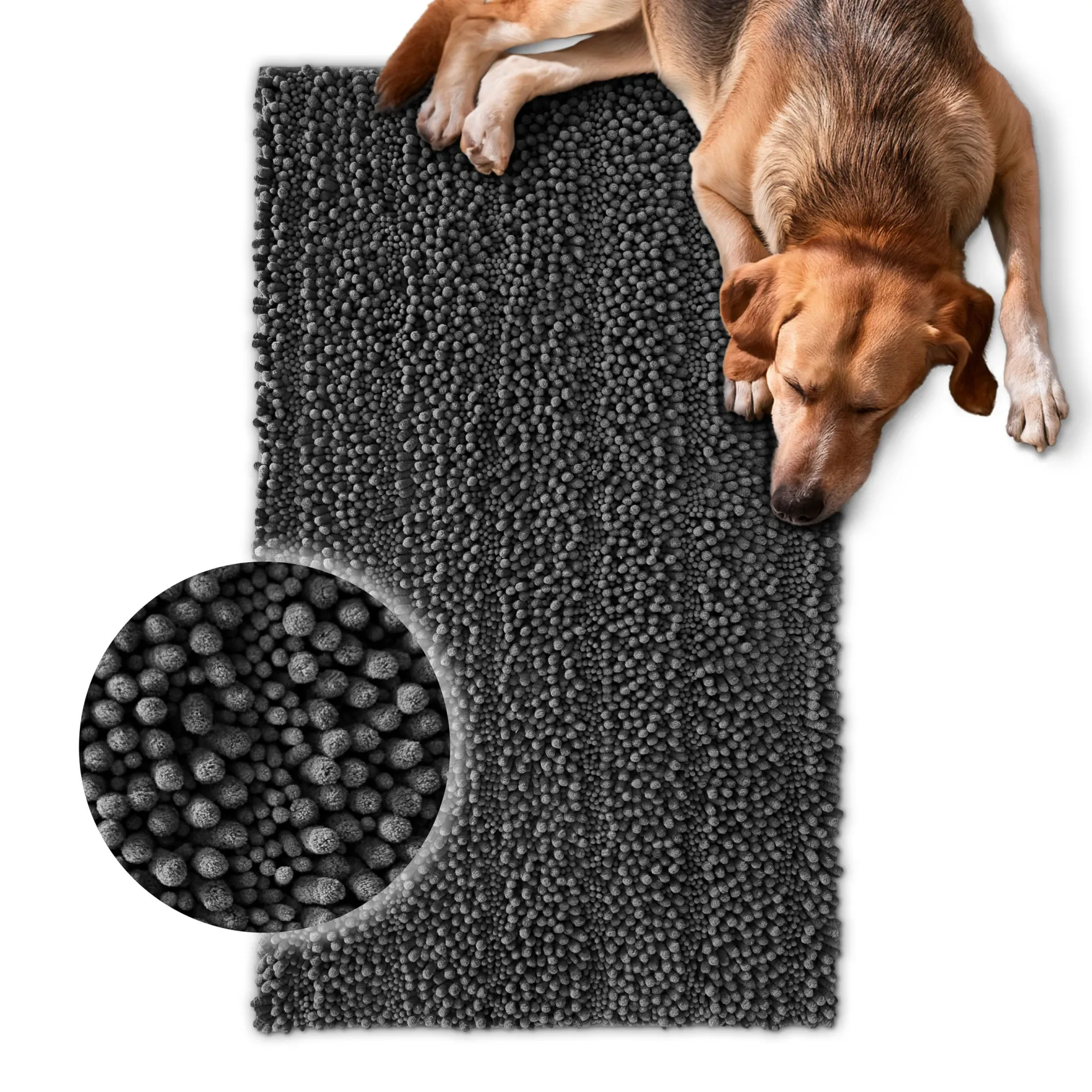 Waschbarer Haustierteppich für Hunde & Katzen Grau "Cooper" carPETS