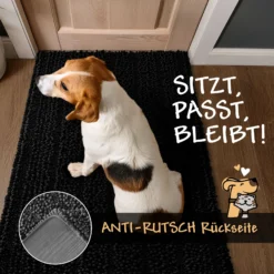 Waschbarer Haustierteppich für Hunde & Katzen Schwarz "Cooper" carPETS