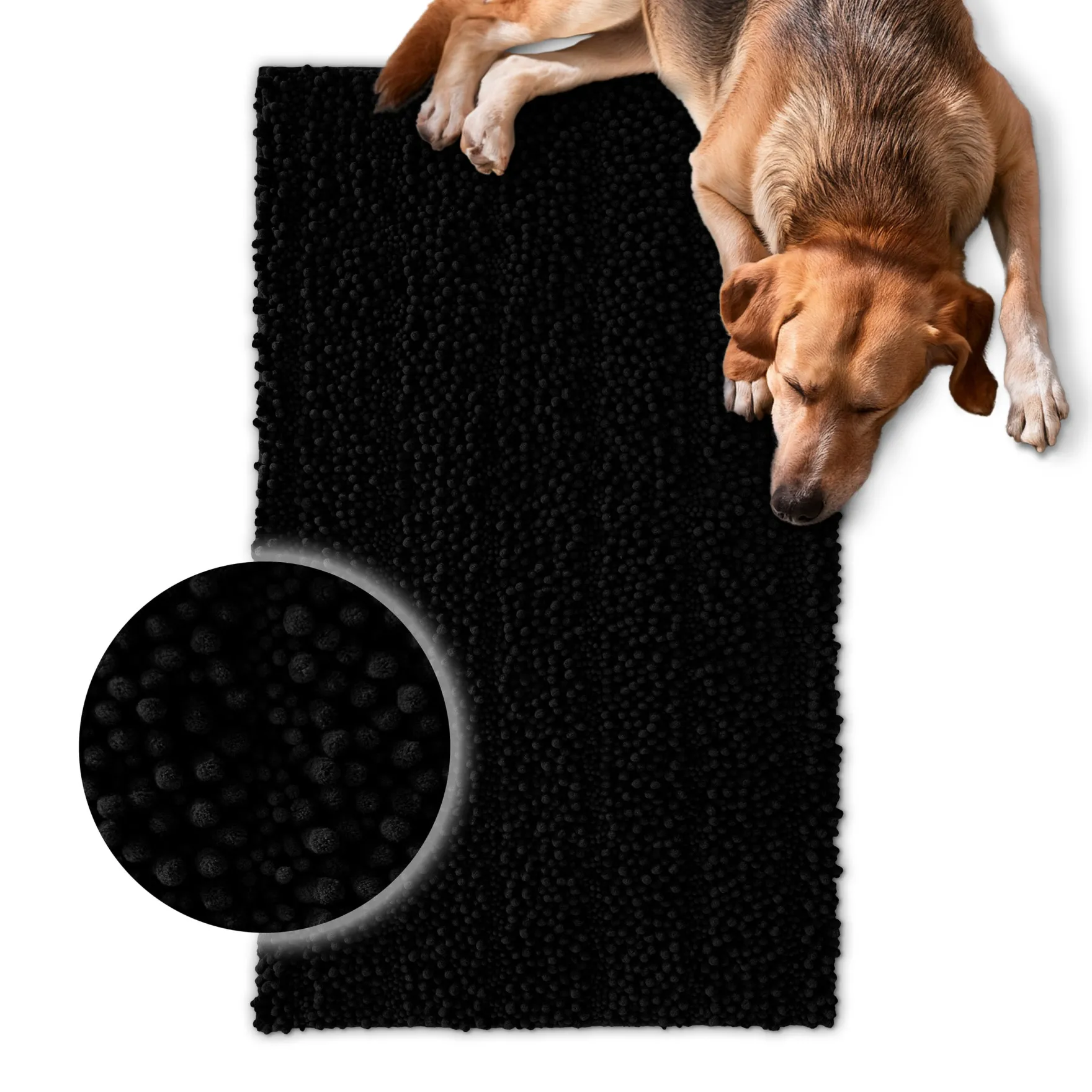 Waschbarer Haustierteppich für Hunde & Katzen Schwarz "Cooper" carPETS