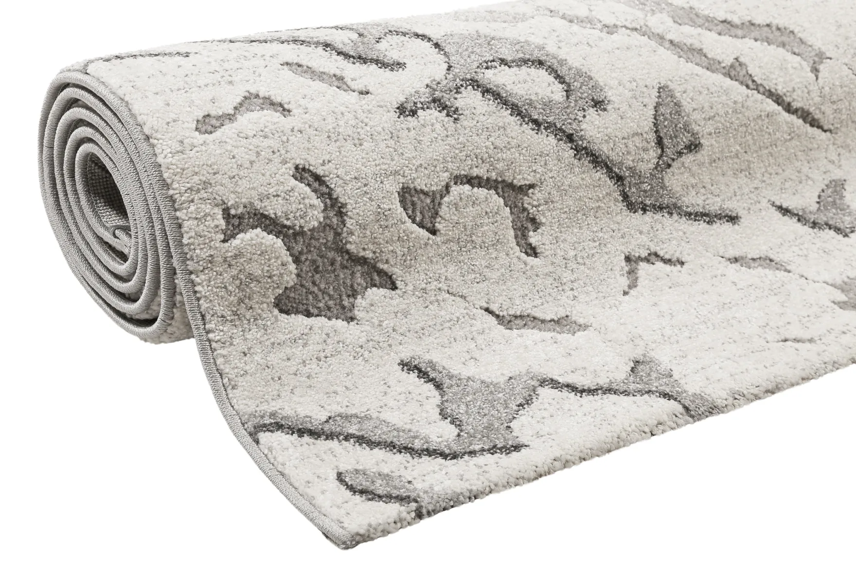 Webteppich creme weiß grau "Forest" WECONhome