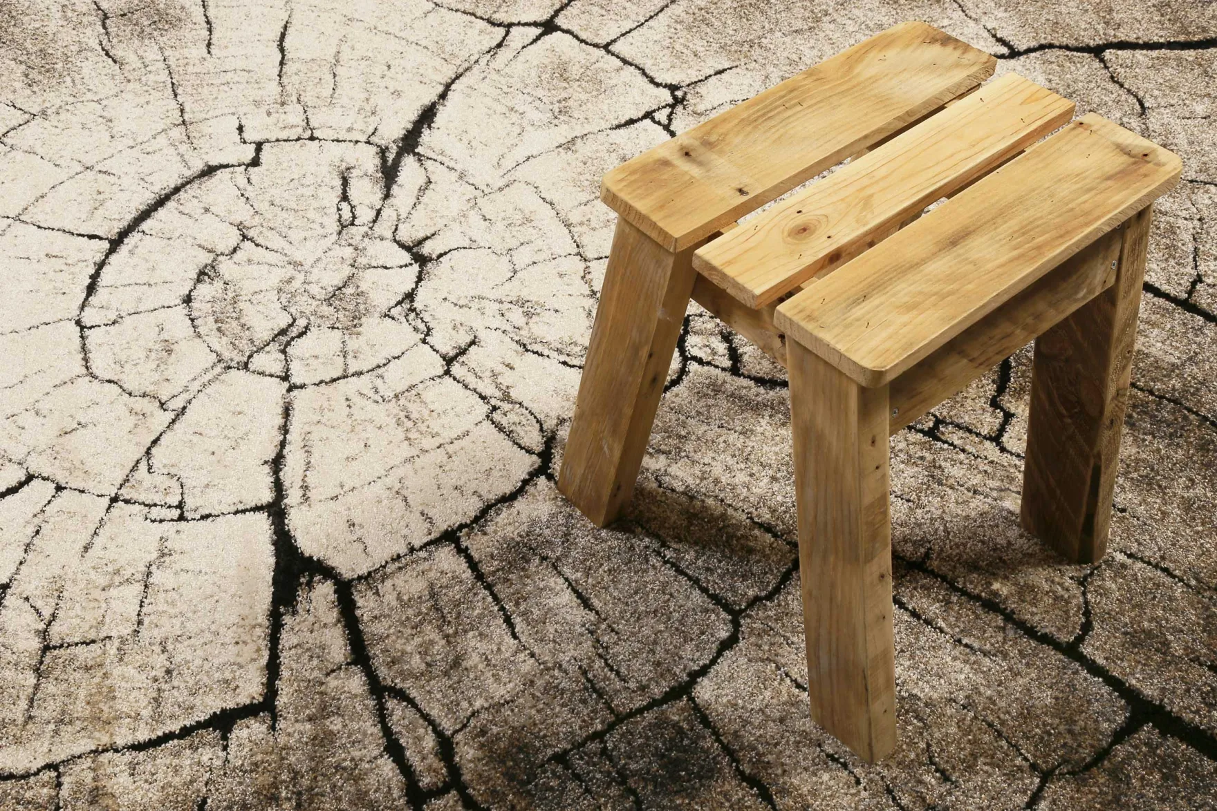 WECONhome Kurzflor Teppich "Wild Oak "holz braun