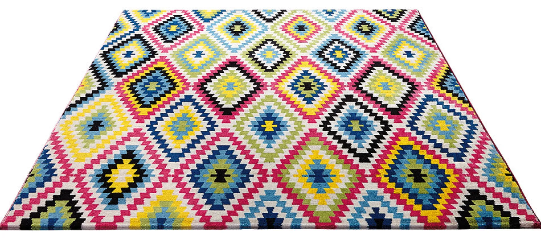 WECONhome Teppich 120x170 cm Multicolor "Fresh Kelim"