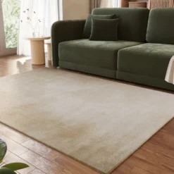 Weicher Hochflor Teppich Creme Beige "Eriksson" WECONhome