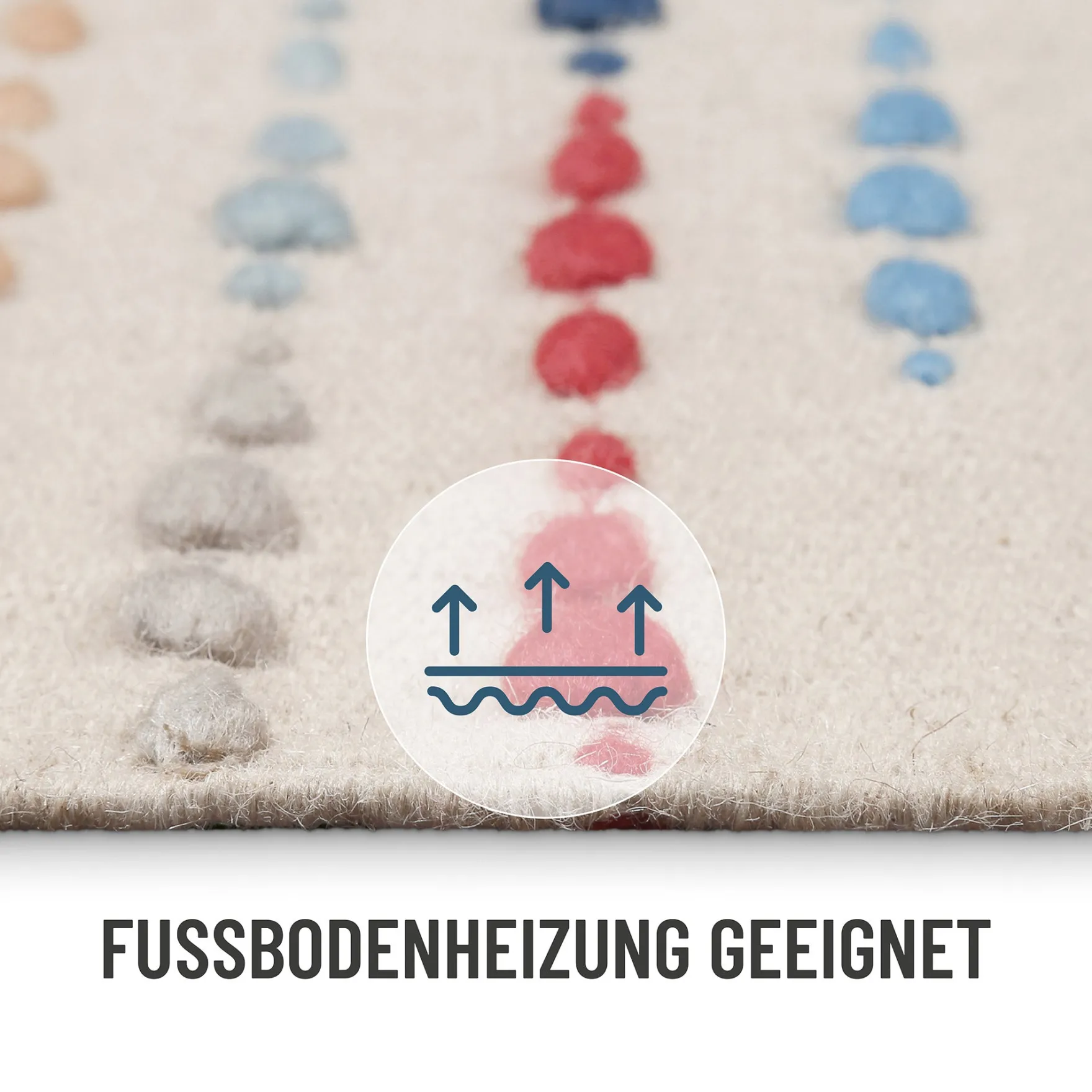 Wollteppich Creme Beige "Maddie" WECONhome