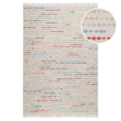 Wollteppich Creme Beige