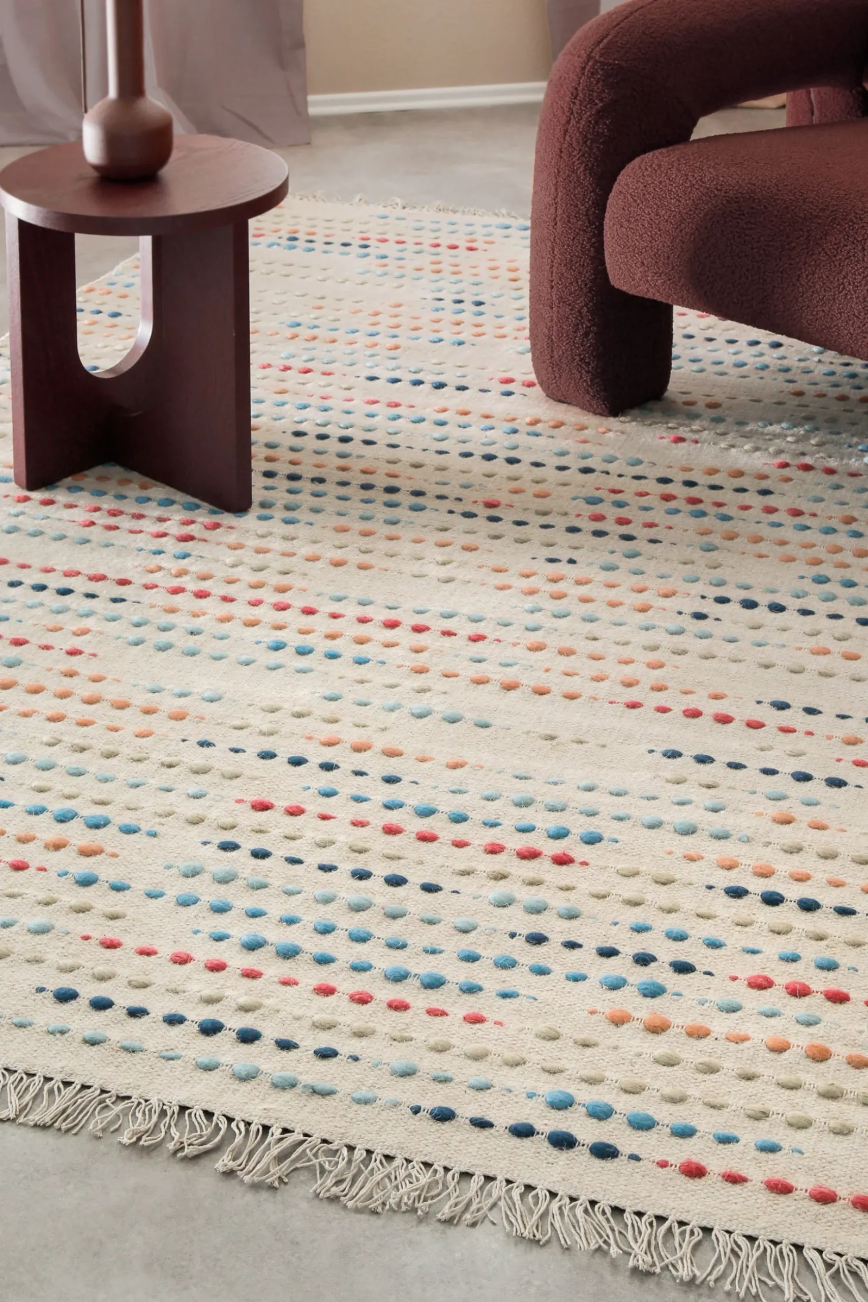 Wollteppich Creme Beige "Maddie" WECONhome