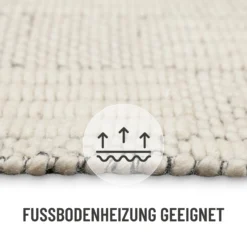 Wollteppich Creme Weiß "Lani" WECONhome