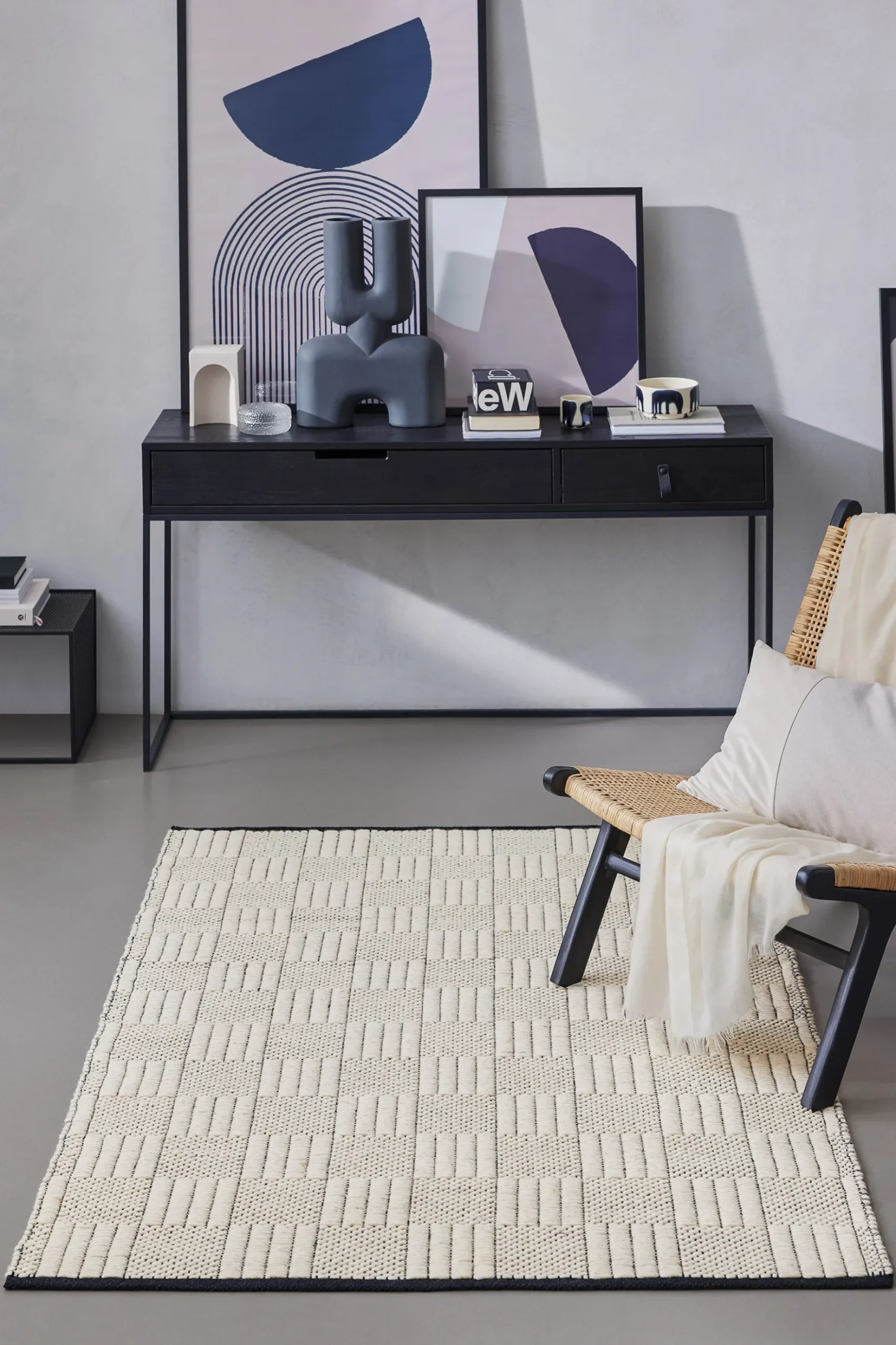 Wollteppich Creme Weiß "Lani" WECONhome