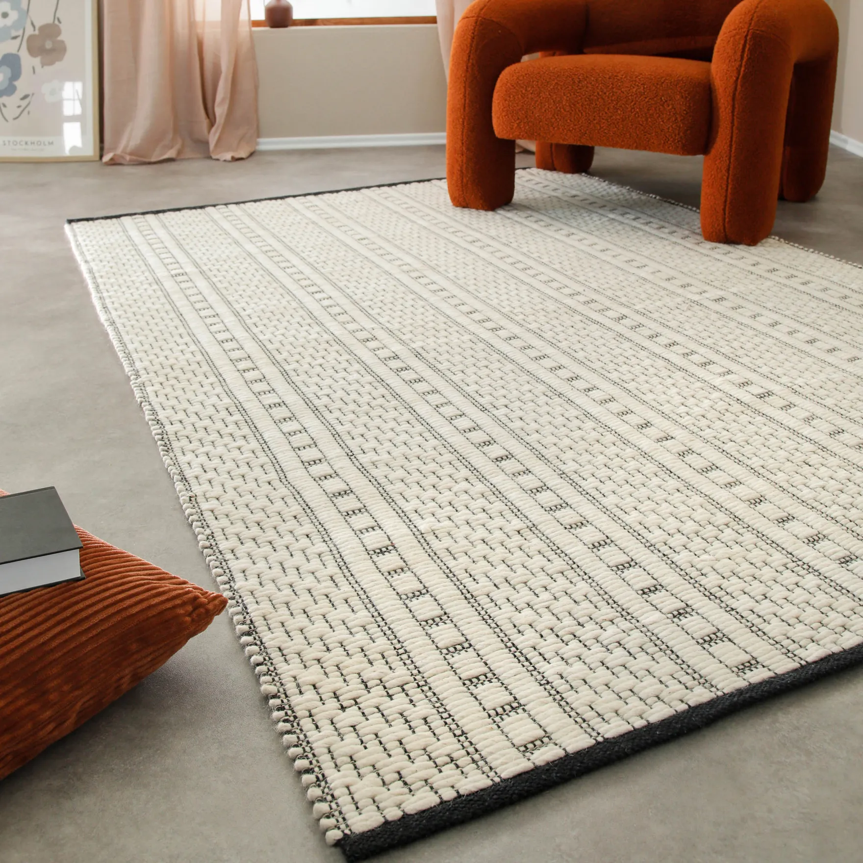 Wollteppich Creme Weiß "Liv" WECONhome