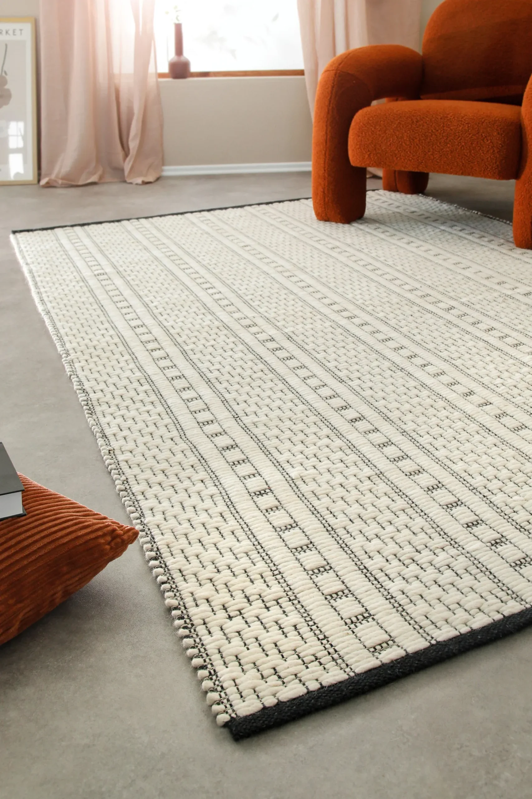 Wollteppich Creme Weiß "Liv" WECONhome