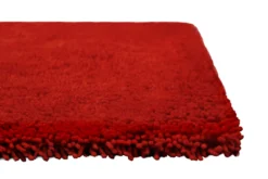 Wollteppich Rot Shaggy Hochflor "Rossi" Homie Living