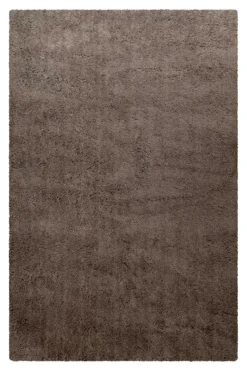 Wollteppich Taupe Shaggy Hochflor "Rossi" Homie Living