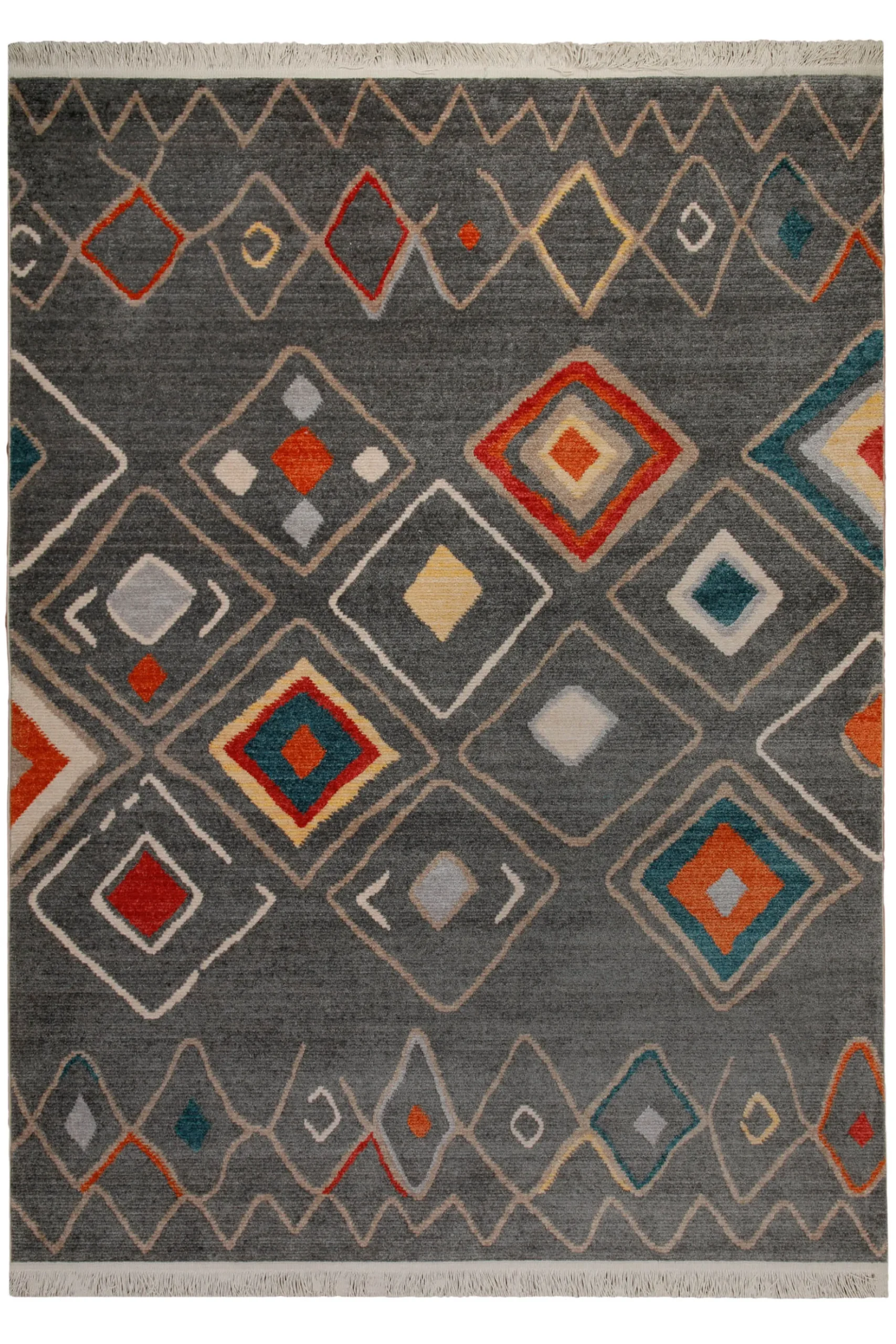 160x230 cm Teppich Wohnzimmer Anthrazit