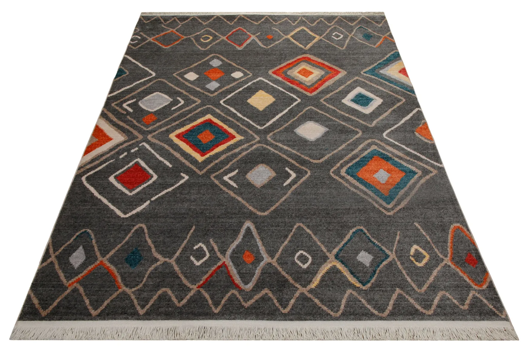 160x230 cm Teppich Wohnzimmer Anthrazit