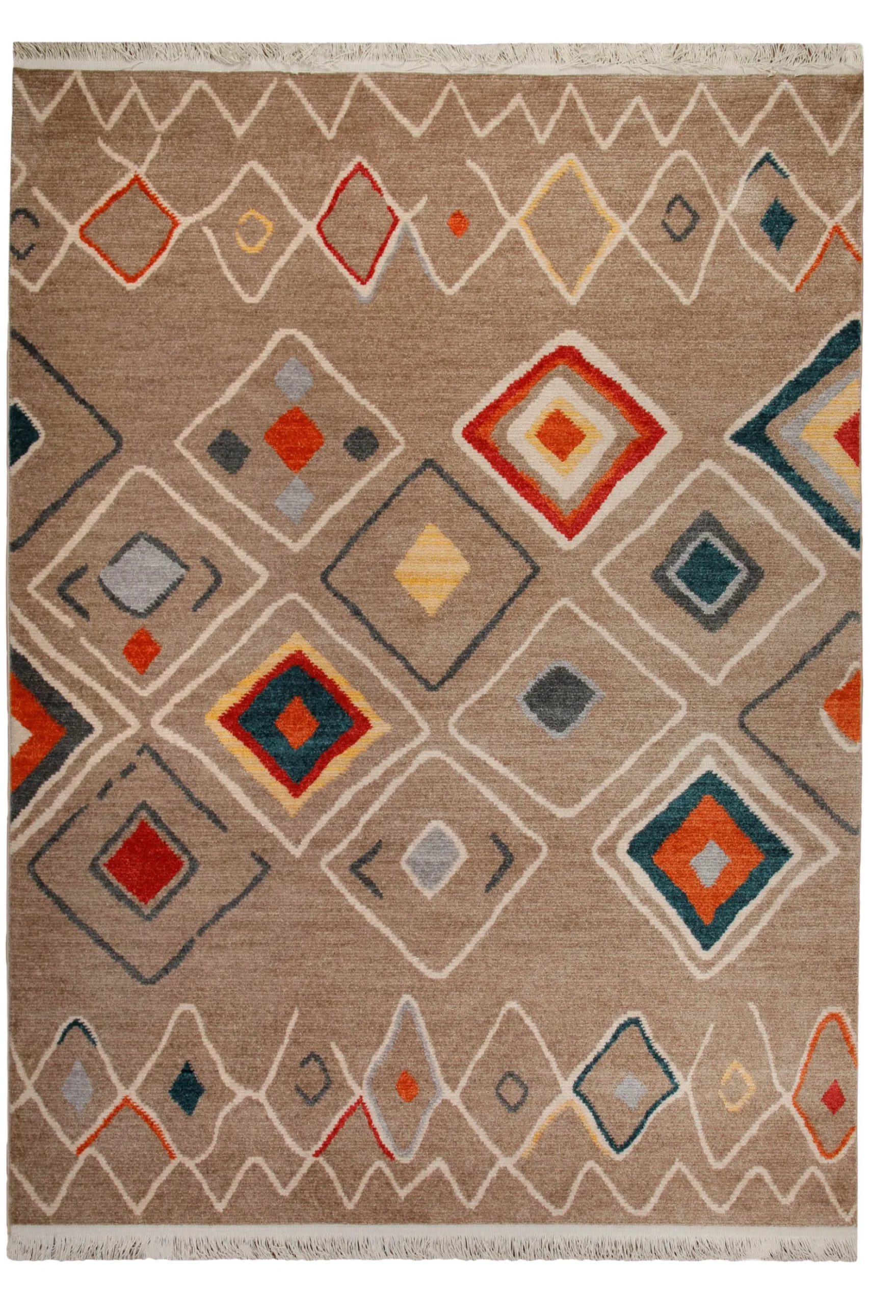 160x230 cm Teppich Wohnzimmer Braun