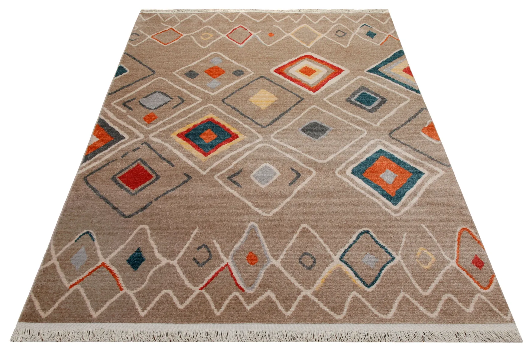 160x230 cm Teppich Wohnzimmer Braun