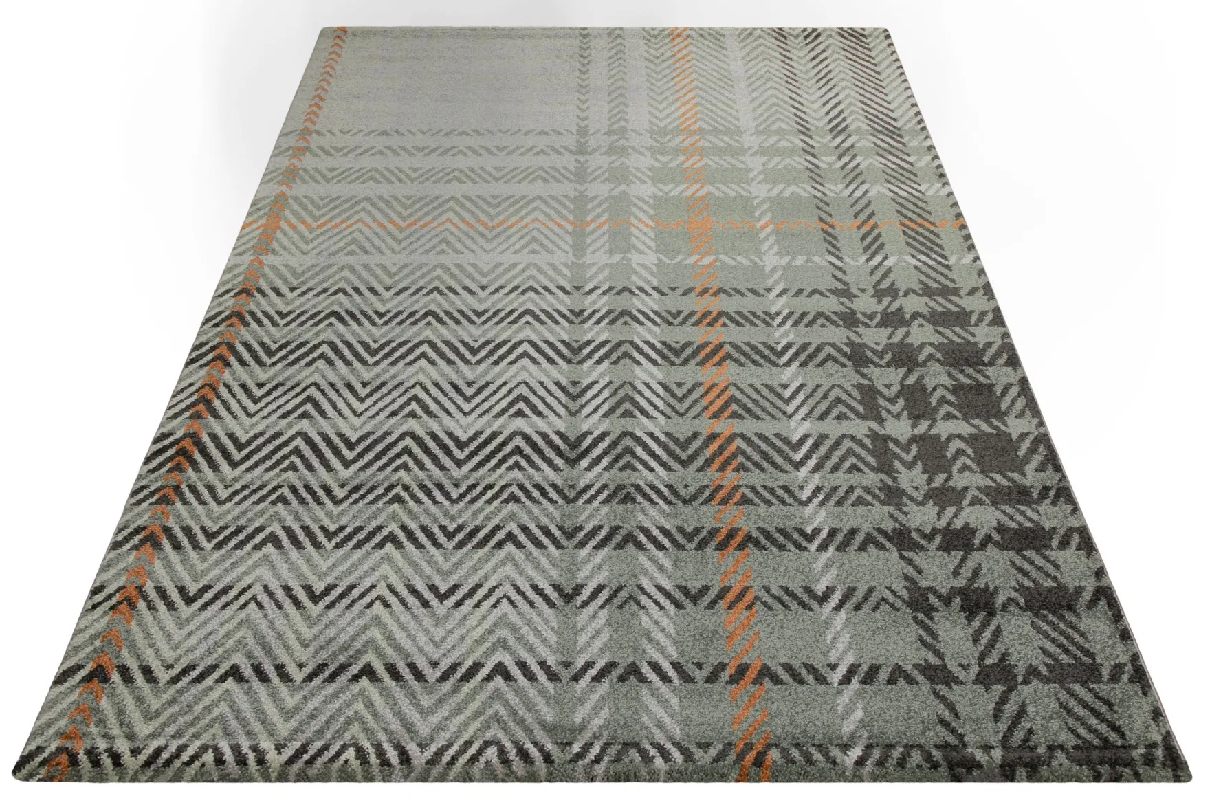 160x230 cm Teppich Wohnzimmer Graugrün