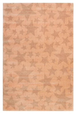 160x230 Teppich Kinderzimmer Orange Sterne