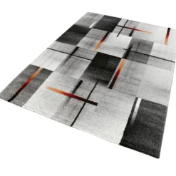 160x230 Teppich Wohnzimmer Anthrazit Grau