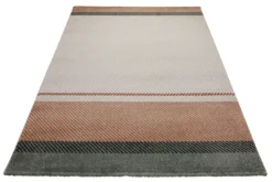 160x230 Teppich Wohnzimmer Beige Gestreift