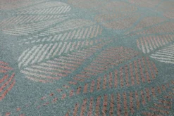160x230 Teppich Wohnzimmer Blau Tropfen