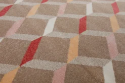 160x230 Teppich Wohnzimmer Braun Muster