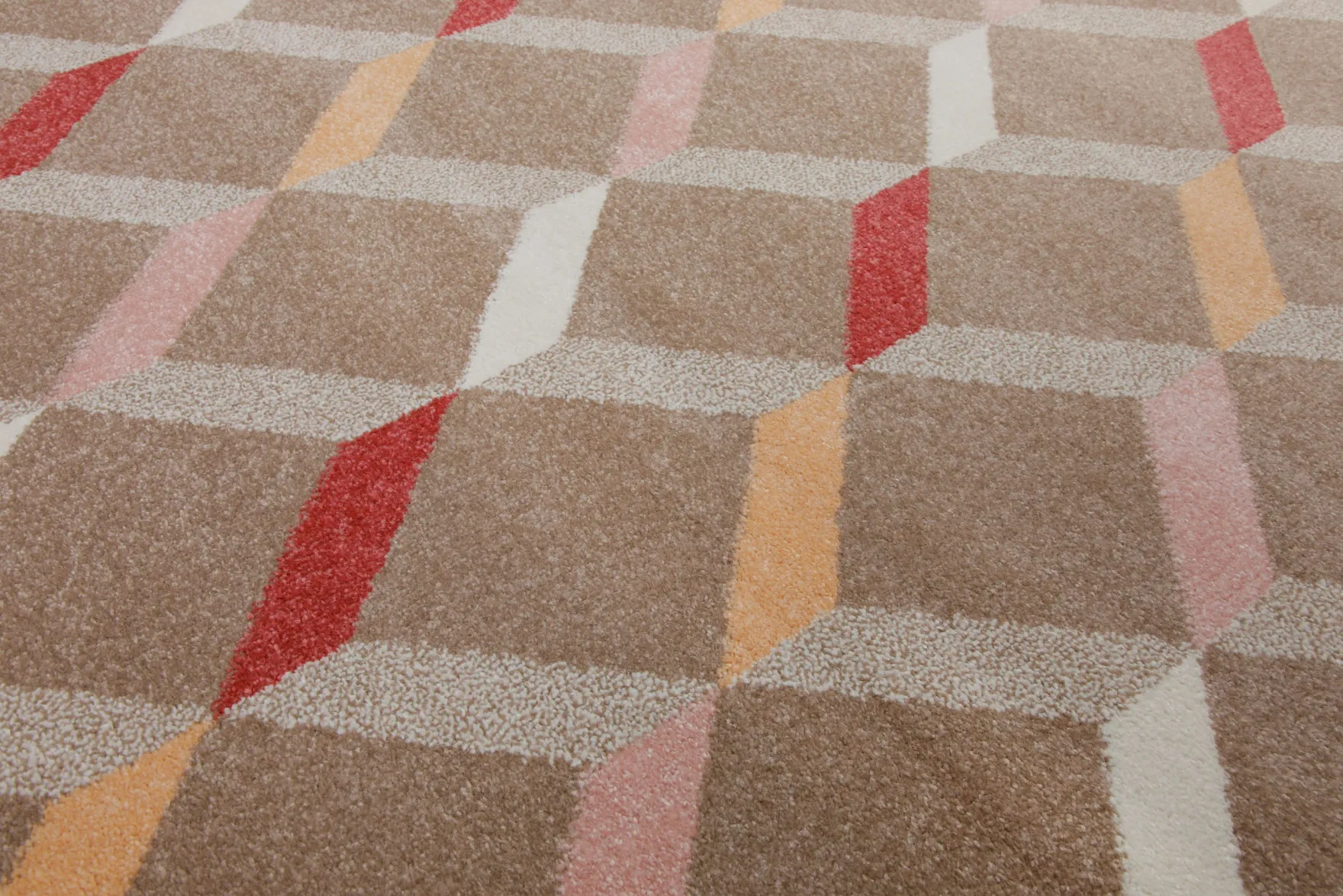 160x230 Teppich Wohnzimmer Braun Muster