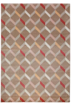 160x230 Teppich Wohnzimmer Braun Muster
