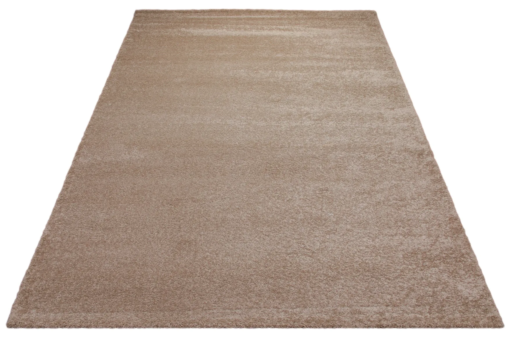 160x230 Teppich Wohnzimmer Braun Uni
