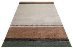 160x230 Teppich Wohnzimmer Creme Braun