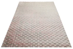 160x230 Teppich Wohnzimmer Creme Punkte
