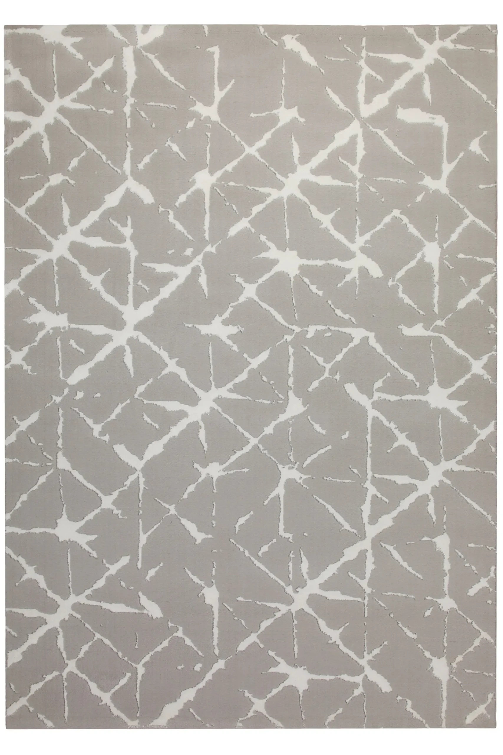 160x230 Teppich Wohnzimmer Creme Weiß