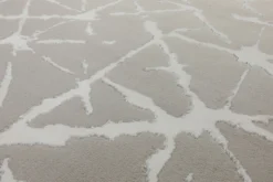 160x230 Teppich Wohnzimmer Creme Weiß