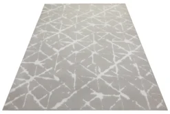 160x230 Teppich Wohnzimmer Creme Weiß