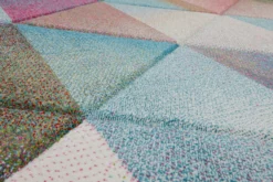 160x230 Teppich Wohnzimmer Dreiecke Bunt