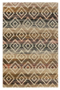 160x230 Teppich Wohnzimmer Farbverlauf Braun Raute
