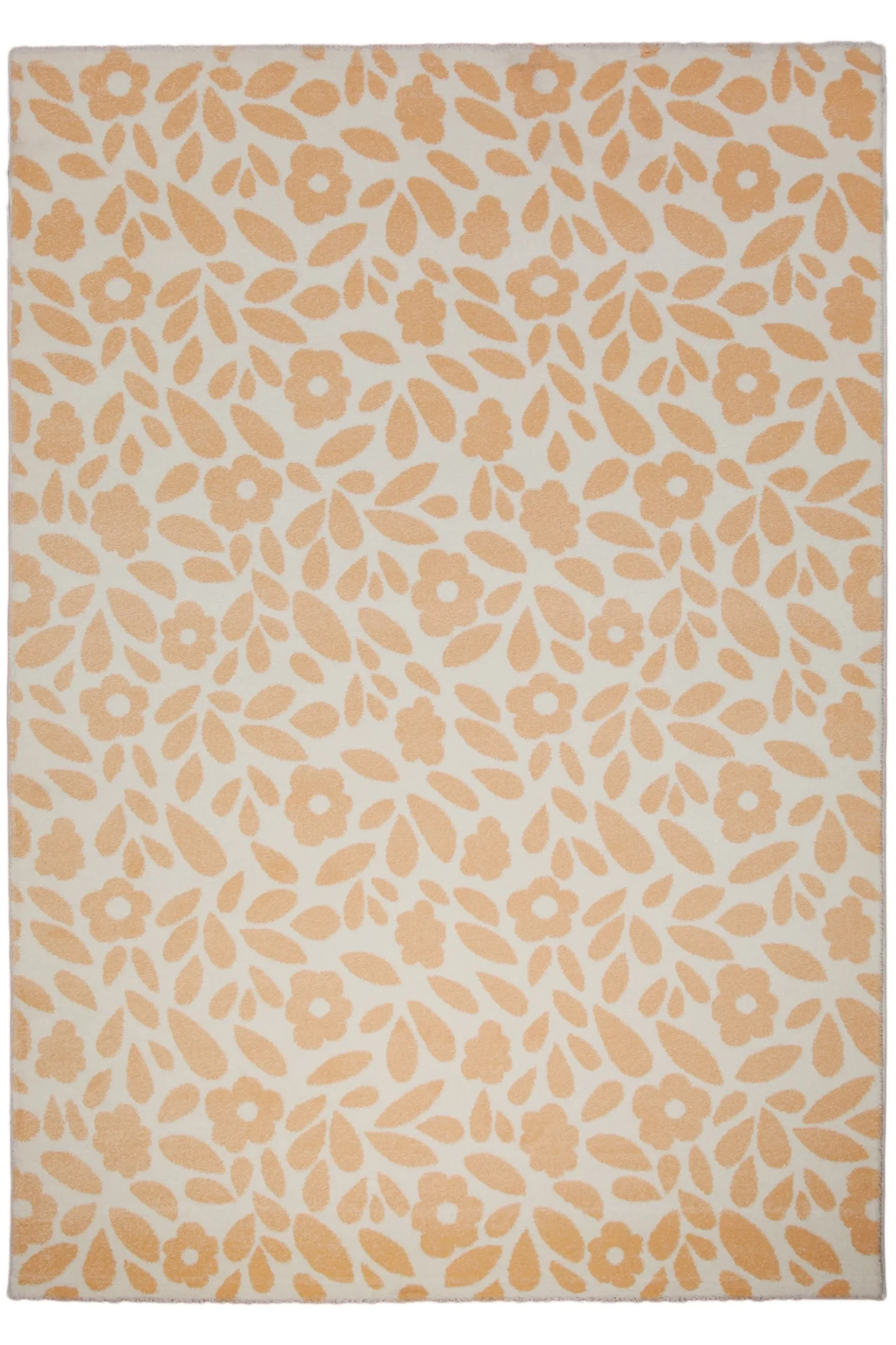 160x230 Teppich Wohnzimmer Gelbe Blumen