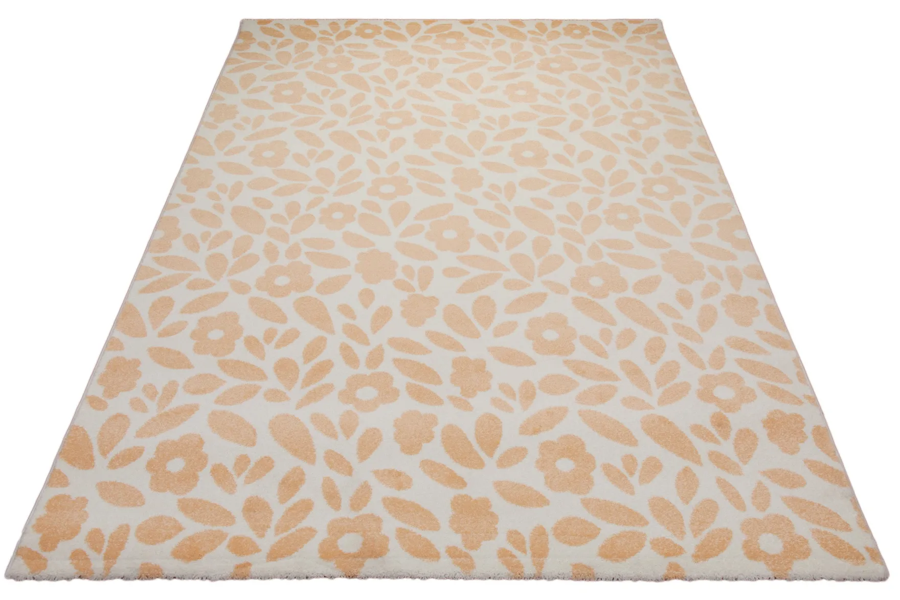160x230 Teppich Wohnzimmer Gelbe Blumen