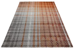 160x230 Teppich Wohnzimmer Grau Braun Muster
