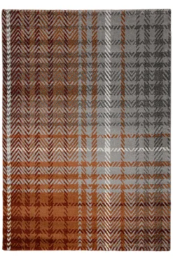 160x230 Teppich Wohnzimmer Grau Braun Muster