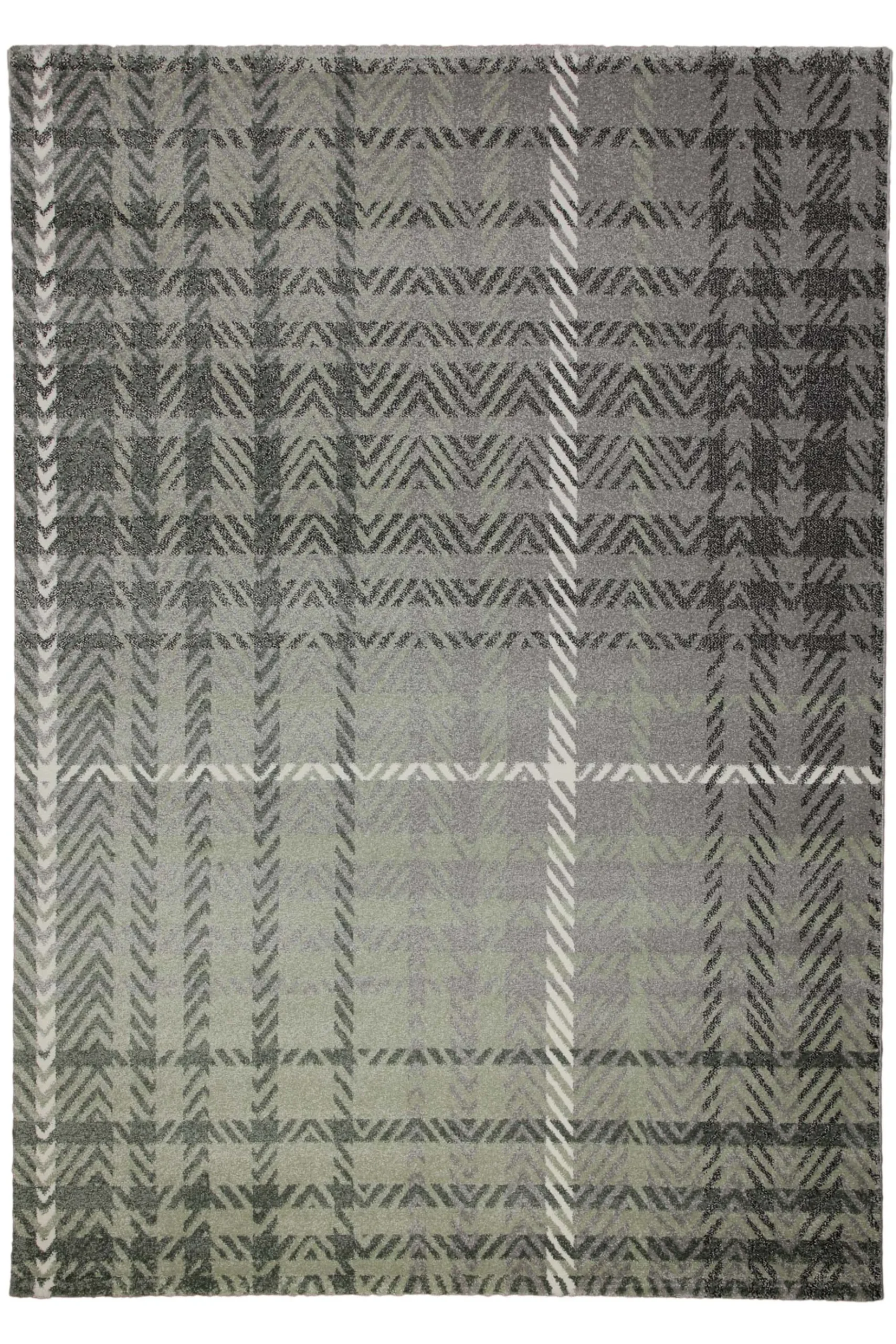 160x230 Teppich Wohnzimmer Grau Muster