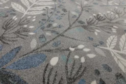 160x230 Teppich Wohnzimmer Grau Zweige