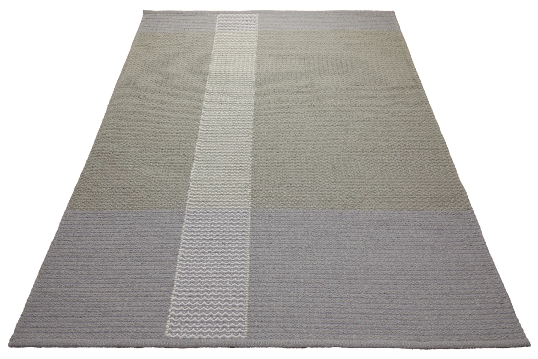 160x230 Teppich Wohnzimmer Greige trifft Hellblau – Skandi-Flachgewebe mit Charakter