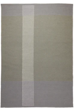 160x230 Teppich Wohnzimmer Greige trifft Hellblau – Skandi-Flachgewebe mit Charakter