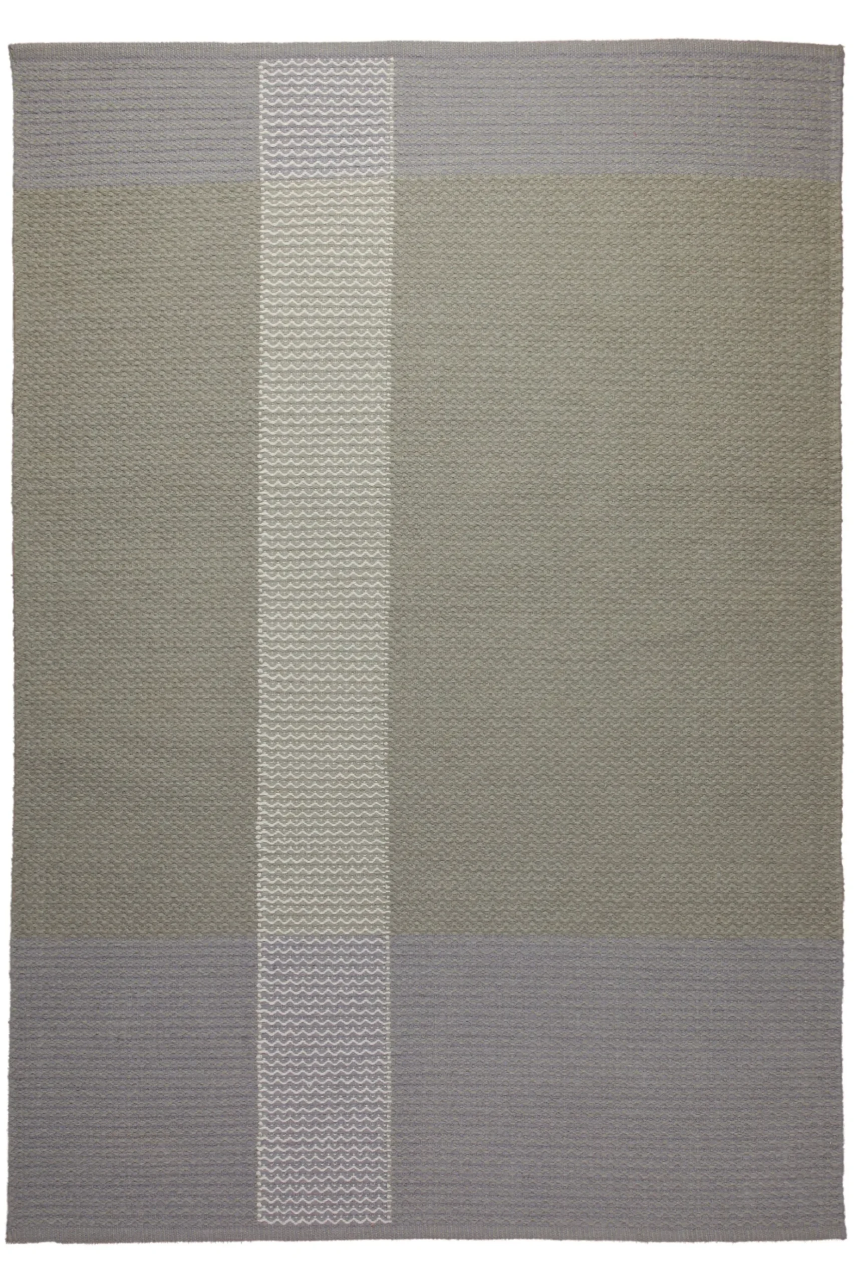 160x230 Teppich Wohnzimmer Greige trifft Hellblau – Skandi-Flachgewebe mit Charakter